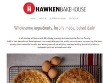 Tablet Screenshot of hawkenbakehouse.com.au